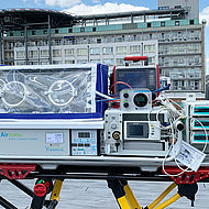 Bild des gespendeten Transport-Inkubators